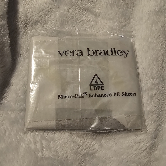 Vera Bradley Tulip on Fudgesicle Brown Faux Leather Card Case - Picture 3 of 5